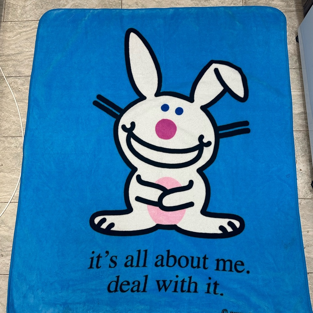 Happy Bunny Blanket